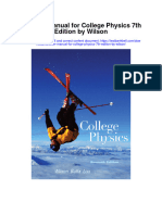 Solution Manual For College Physics 7th Edition by Wilson