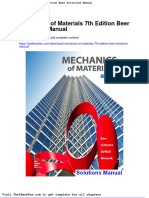 Mechanics of Materials 7th Edition Beer Solutions Manual