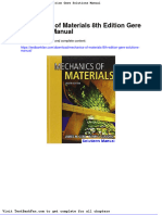 Mechanics of Materials 8th Edition Gere Solutions Manual