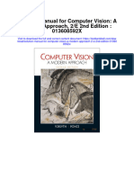 Solution Manual For Computer Vision A Modern Approach 2 e 2nd Edition 013608592x