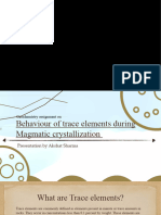 Behavior of Trace Elements During Magmatic Crystallization