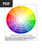 A Color Wheel Consisting of Primary - Zahra