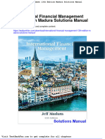 International Financial Management 13th Edition Madura Solutions Manual