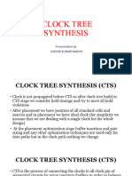 Clock Tree Synthesis Presentation by Sudhir Kumar Madhi