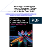 Solution Manual For Counseling The Culturally Diverse Theory and Practice 8th Edition Derald Wing Sue David Sue Helen A Neville Laura Smith