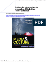 Media and Culture An Introduction To Mass Communication 11th Edition Campbell Solutions Manual
