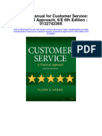 Solution Manual For Customer Service A Practical Approach 6 e 6th Edition 013274239x