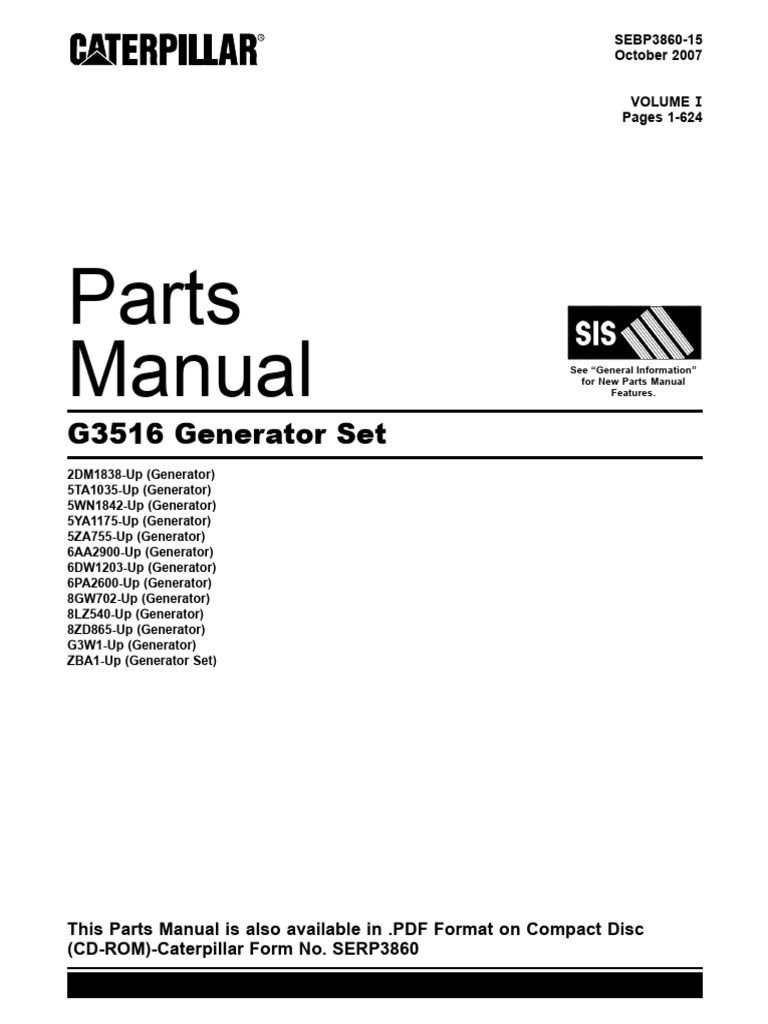 CATERPILLAR 3516C GENERATOR MANUAL PDF visual data 2