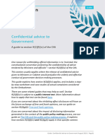 Confidential Advice To Government August 2019