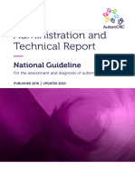 Assessment and Diagnosis of Autism Guideline Draft Admin and Tech