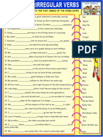 Grammar Worksheet - Past Simple Irregular Verbs + Key