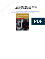 Solution Manual For Electric Motor Control 10th Edition