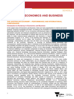 Economics and Business Levels 9 and 10 The Australian Economy