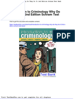 Introduction To Criminology Why Do They Do It 2nd Edition Schram Test Bank