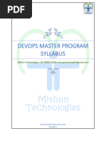 DevOps Master Program Syllabus Mithun Technologies 2023