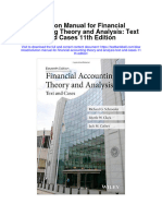 Solution Manual For Financial Accounting Theory and Analysis Text and Cases 11th Edition