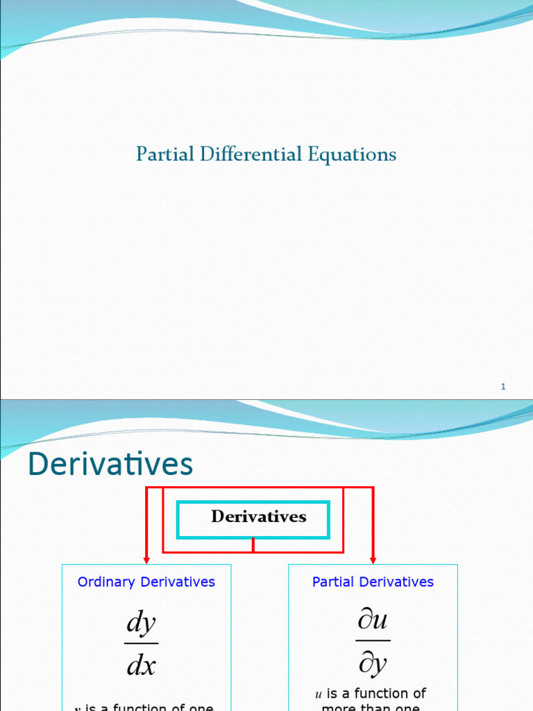 Partial Differential Equations PDF Partial Differential Equation