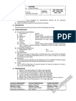 Ficha Técnica de Leche Condensada Azucarada