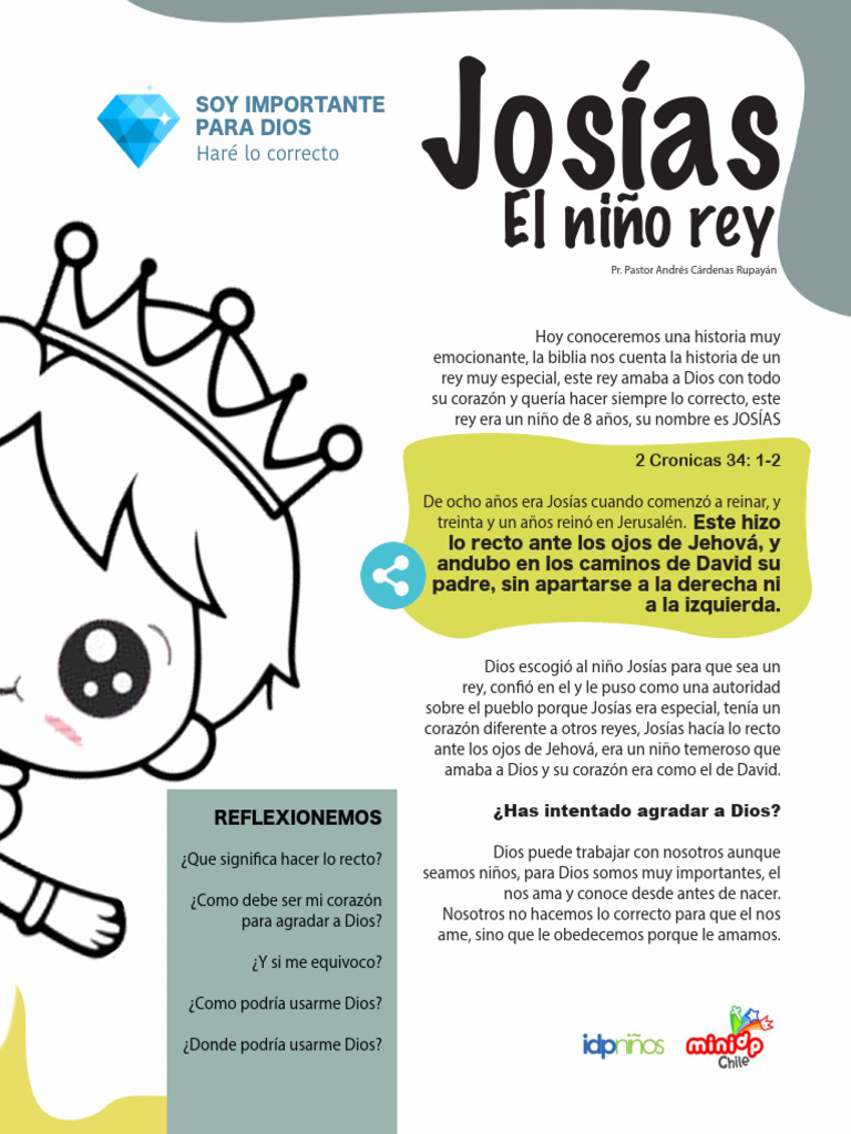 La historia del rey Josías para niños | PDF | David