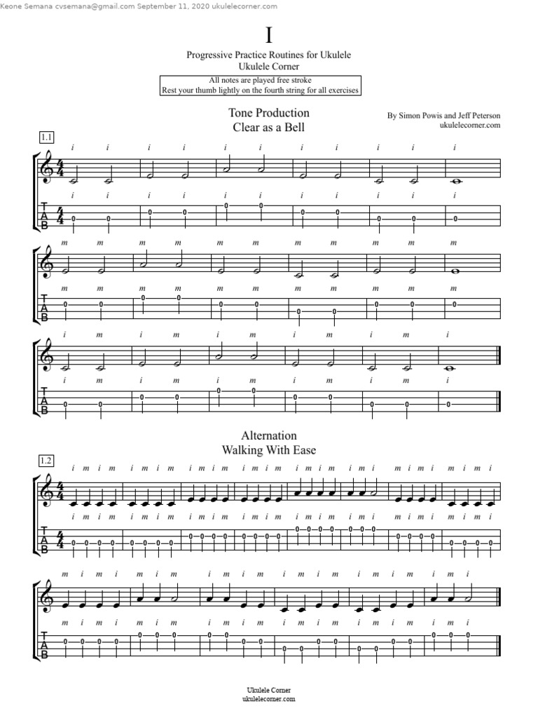 Practice Routine 1 | PDF