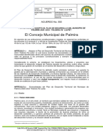 El Concejo Municipal de Palmira: ACUERDO No. 003