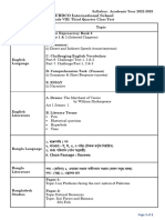 VIII-CT Syllabus-3rd Quarter Session 2022-2023