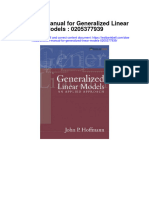 Solution Manual For Generalized Linear Models 0205377939