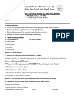 The Grasslands - Prairies-Worksheet