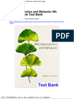 Microeconomics and Behavior 9th Edition Frank Test Bank