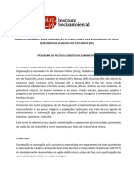 TDR Mapeamento Quilombola Alto Araca - Prazo 10-11-2023