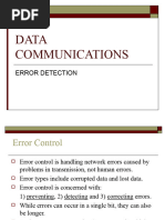 DATA COMMUNICATIONS-error Detection