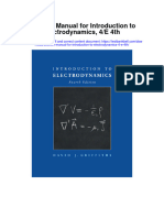 Solution Manual For Introduction To Electrodynamics 4 e 4th