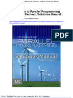 Introduction To Parallel Programming 1st Edition Pacheco Solutions Manual