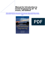Solution Manual For Introduction To Environmental Engineering Si Version 3rd Edition