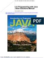 Introduction To Programming With Java 2nd Edition Dean Solutions Manual