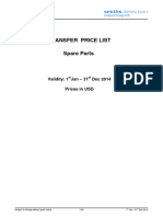Transfer - Price List - 2014 - USD