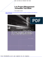 Introduction to Project Management 2nd Edition Schwalbe Test Bank