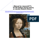 Solution Manual For Jansons History of Art 8th Edition Davies Denny Hofrichter Jacobs Roberts Simon