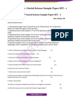 CBSE Class 7 Social Science Sample Paper SET 1