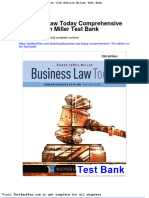 Business Law Today Comprehensive 11th Edition Miller Test Bank