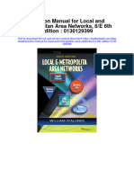 Solution Manual for Local and Metropolitan Area Networks 6 e 6th Edition 0130129399