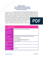 InstructionalLeadership Form For Leadership Excellence Award (Self Nomination) NW