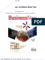 Business Now 1st Edition Shah Test Bank