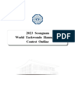 2023 Seongnam World Taekwondo Hanmadang Contest Outline