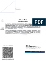 Certificación 2711-2021
