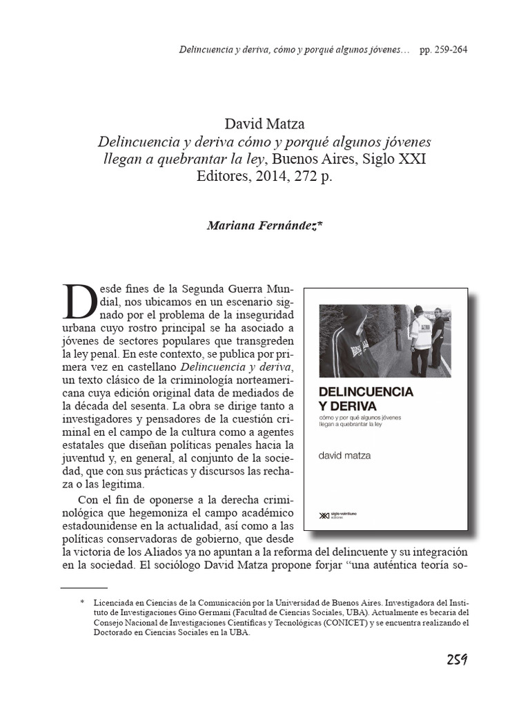 Delincuencia juvenil: causas y contextos | PDF | Criminología