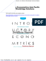 Introductory Econometrics Asia Pacific 1st Edition Wooldridge Solutions Manual