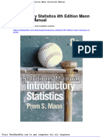 Introductory Statistics 8th Edition Mann Solutions Manual