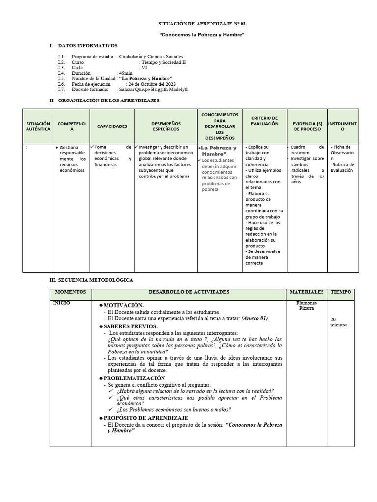 Pobreza y Hambre en Niños Vulnerables | PDF | Hambre | Pobreza