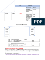 Correction Des Soldes: Démarche Effectuée Par M. AHMED